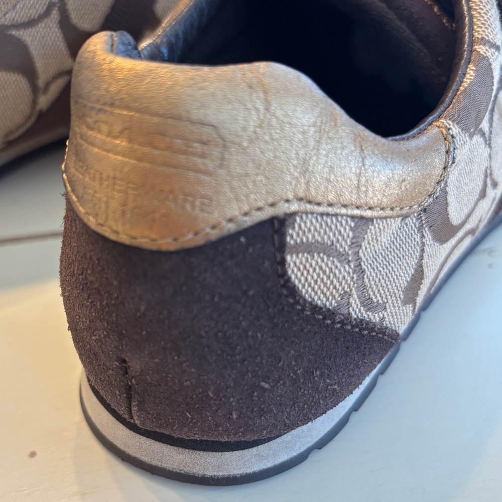 Coach Katelyn Monogram Signature Lace Up Sneakers Women’s Size 8 - Picture 6 of 15